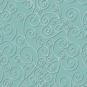 May include: A seamless pattern with a light blue background and white swirls. The swirls are arranged in a random pattern and create a sense of movement.