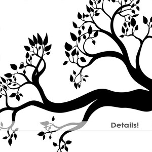 Tree Branch Silhouettes, Leaves Branch ClipArt, Tree Branch Image Bird Nest & Pine Cone, Download PNG Image Photoshop Brush image 2