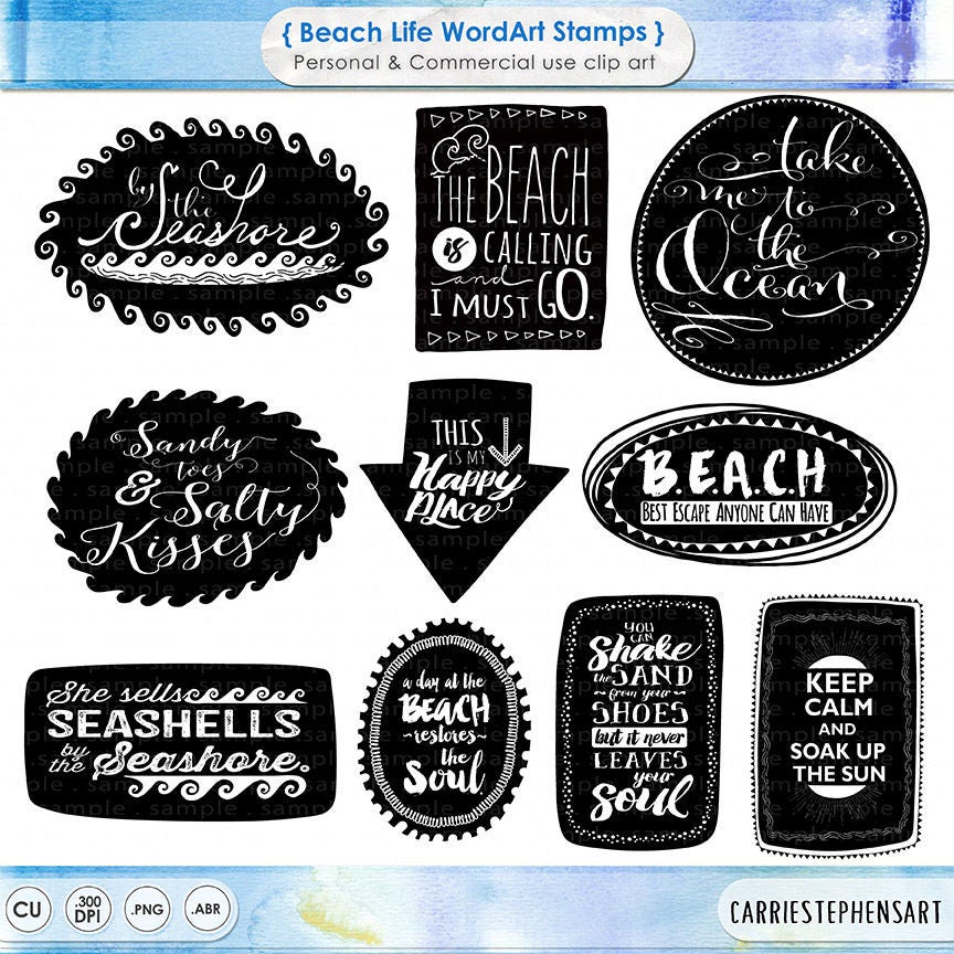 Journal Stamps Vol. 8 Word Art Created by Word Art World