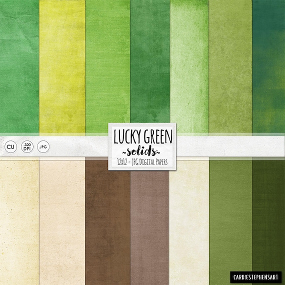 Eco Brown & Green Background Paper, Forest Green Digital Download Paper, Chartreuse Printable Paper, Spring Digital Scrapbook, Earth Day Il_570xn