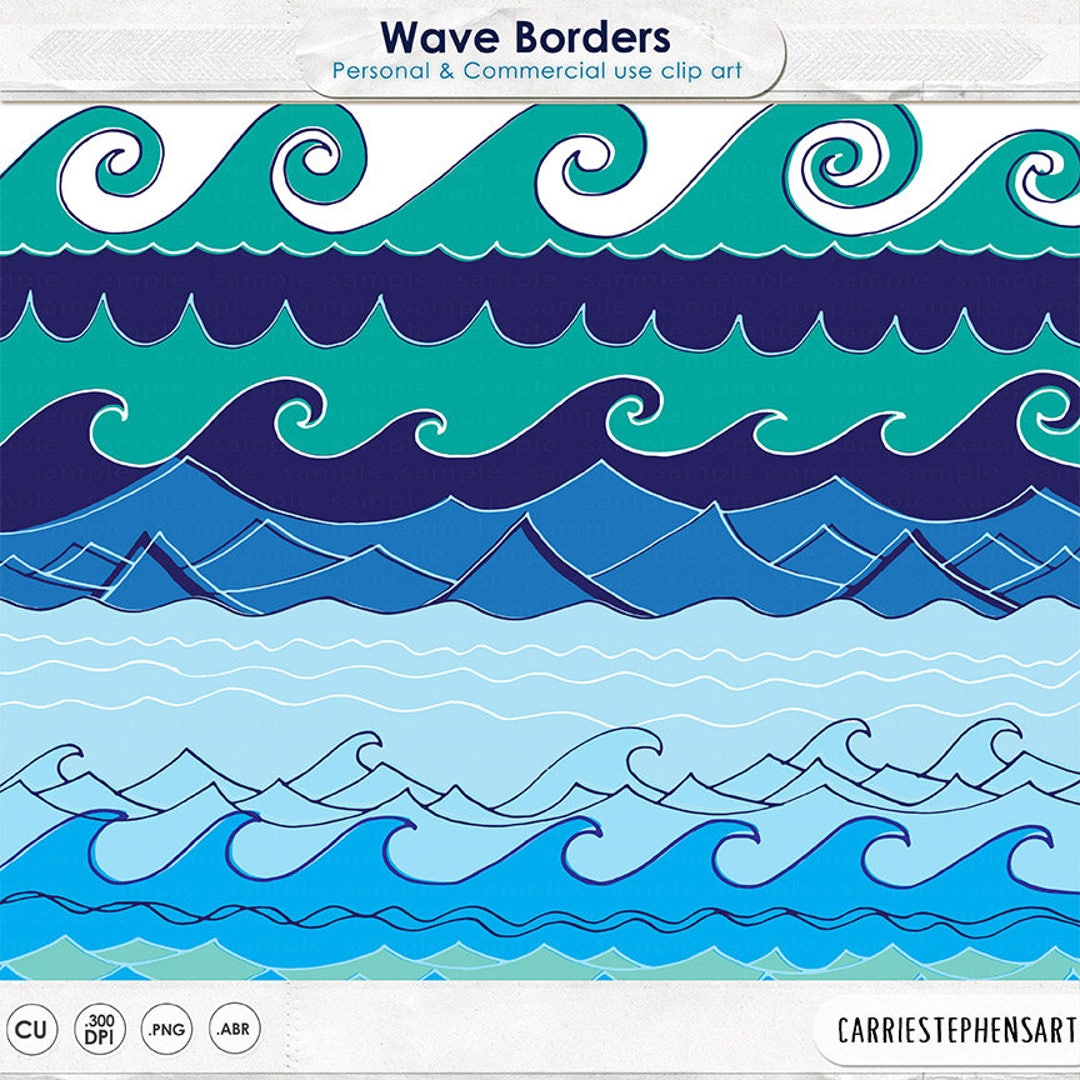 ocean waves border png