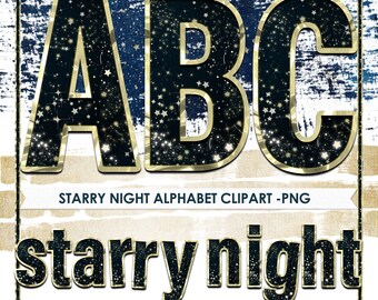 Space Alpha ClipArt, Printable Alphabet Letters to print on Cardstock and Cut out for Posters, Bulletin Boards or Party Banners