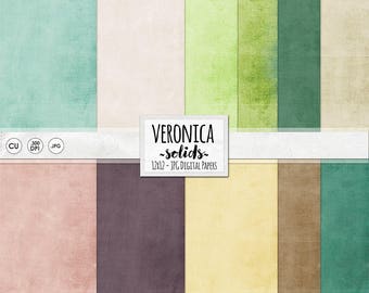 Soft Pastel Digital Scrapbook, Solid Paper Textures,  Pink & Green Background Papers for Scrapbooks, Photographer, Commercial Use Download