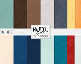 Nautical Solid Cardstock, Red & Blue Textured Scrapbook Paper, Instant Download Background Paper, Navy, Ocean, Digital Card Stock