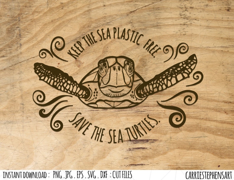 Download Sea Turtle SVG Save the Sea Turtles Silhouette & Cricut ...