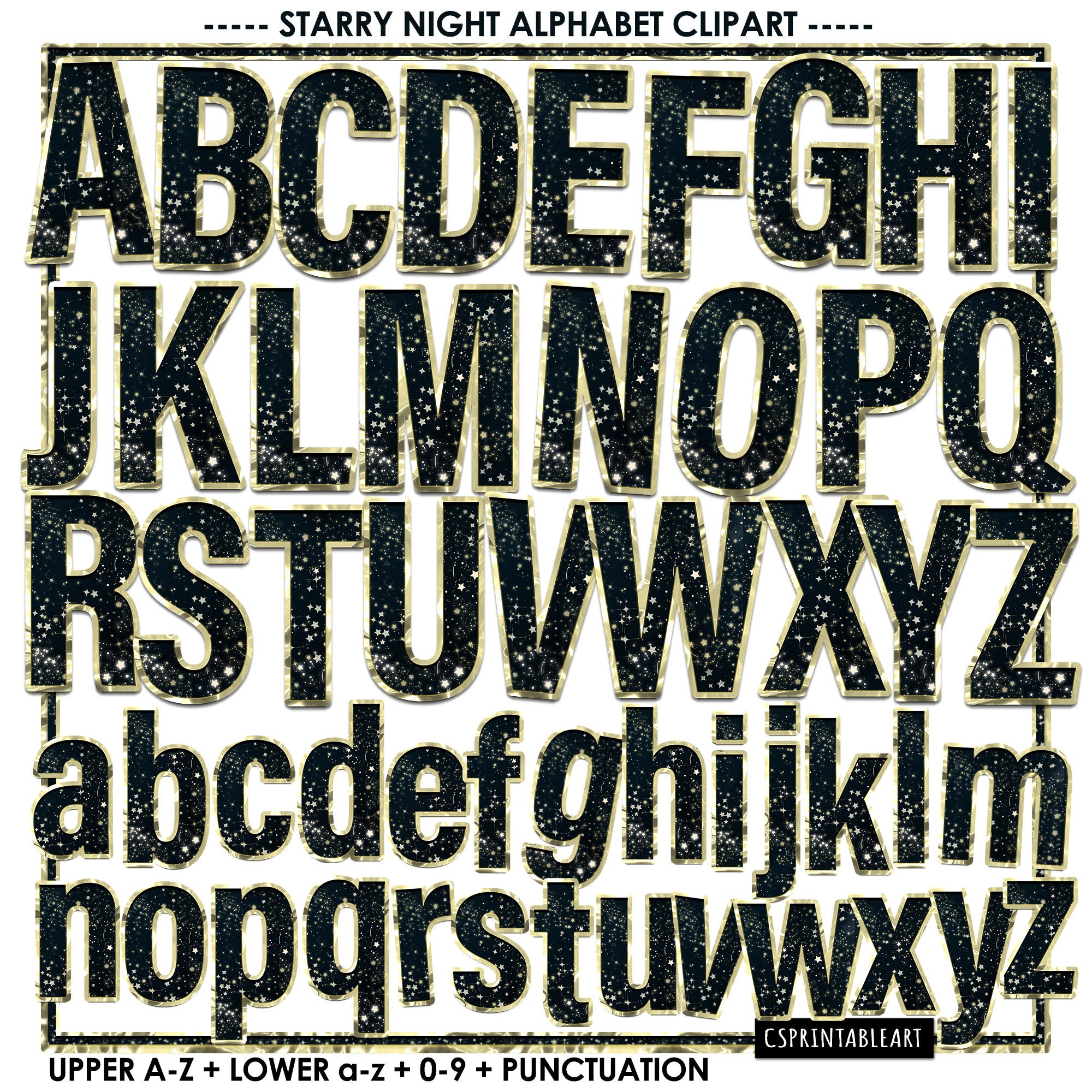 space alpha clipart printable alphabet letters to print on etsy