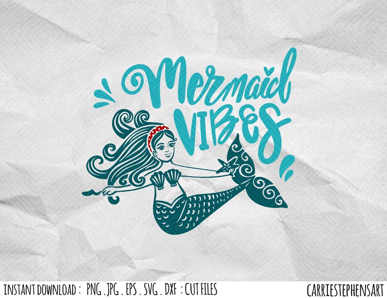 Free Free 216 Mermaid Vibes Svg SVG PNG EPS DXF File