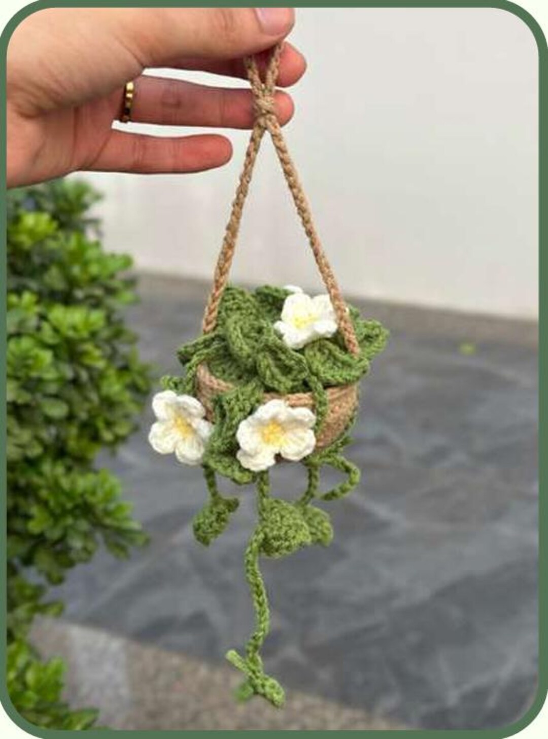 Hanging Crochet Flower Plant Pattern – Realistic Amigurumi Vines ...