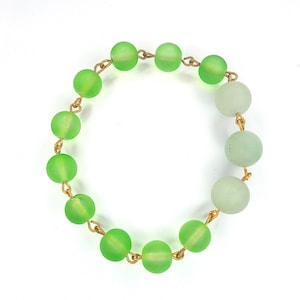 Green Aventurine Gemstone Bracelet: Natural Stone Beaded Jewelry