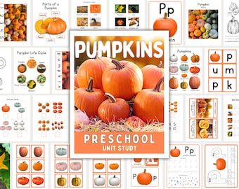 Pumpkin Preschool Printable Thematic Learning Pack - Etsy