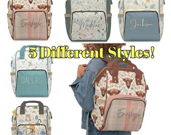 Mochila para fraldas personalizada | Presente para bebê personalizado