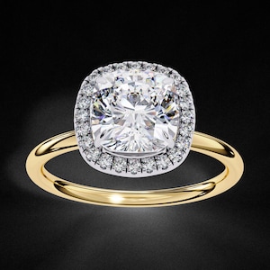 IGI Certified Lab Grown Diamond Solitaire Ring: 18K Gold Engagement Ring
