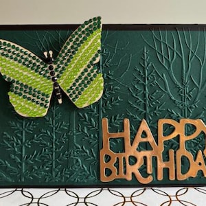 Alles Gute zum Geburtstag Grußkarte mit Schmetterlingsmagnet für Mama, Schwester, Tante, Freund oder Geliebte