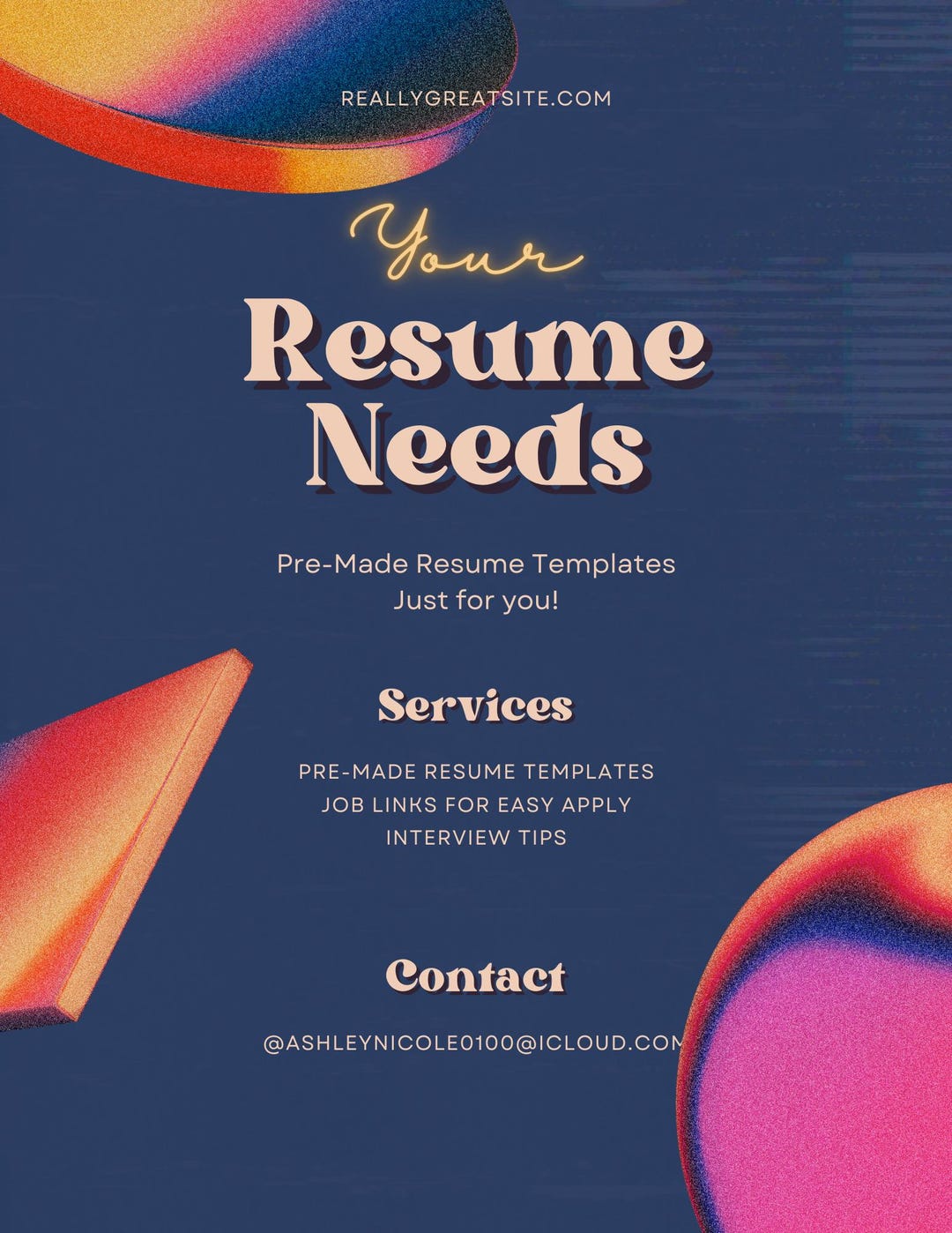 Resume Templates Etsy