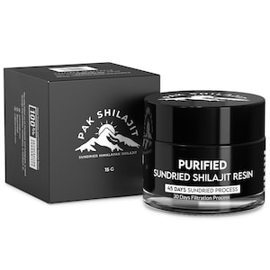 Sundried Himalayan Shilajit Pure Resin, Organic Shilajit Resin, Fulvic Acid Shilajit, Energy Booster Supplement Lab Tested Shilajit, 100g