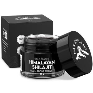 Pure 100% Himalayan Shilajit, Soft Resin, Organic, Extremely Potent, Fulvic Acid, Sundried Lab Tested Shilajit, Ayurvedic Medicine, 30 Grams
