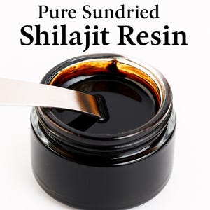 Pure Himalayan Shilajit Resin, Shilajit Pure, Organic Energy Booster, Fulvic Acid 45 Days Sundried, Lab Tested Organic Shilajit, 50 Grams