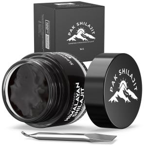 Sundried Himalayan Shilajit Pure Resin, Organic Shilajit Resin, Fulvic Acid Shilajit, Energy Booster Supplement Lab Tested Shilajit, 30 Gram