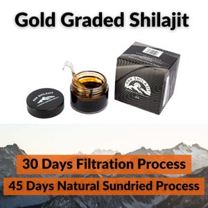 Sundried Pure Himalayan Shilajit Resin, 5 grams
