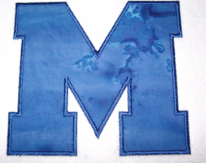 Athletic Block Alphabet Embroidery Machine Applique Design-710 - Etsy