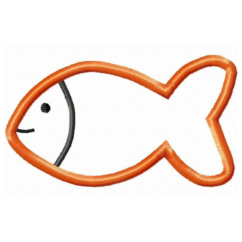 Instant Download Fish Embroidery Machine Applique Design541 Etsy
