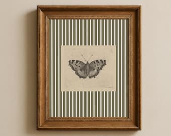 Vintage butterfly print, Cottagecore wall art (Digital Download)