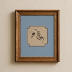 Western cowboy print, Vintage rodeo print, Southwest wall art, Aesthetic cowboy wall prints, Western room prints, Baby boy nursery