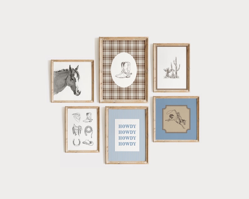 cowboy boots print
