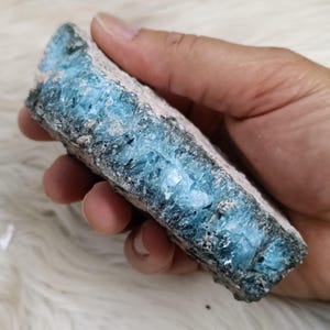 376 gr Blue Ice Glacierite Rare Mineral Specimen High End Jewelry Making,Blue Ice Crystal,Stone Rough Raw Gemstone 8
