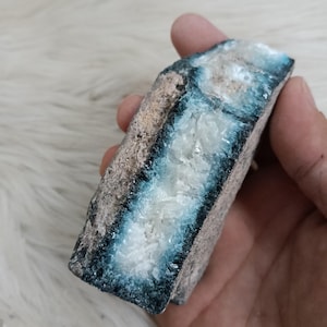 332 gr Blue Ice Glacierite Rare Mineral Specimen High End Jewelry Making,Blue Ice Crystal,Stone Rough Raw Gemstone 20