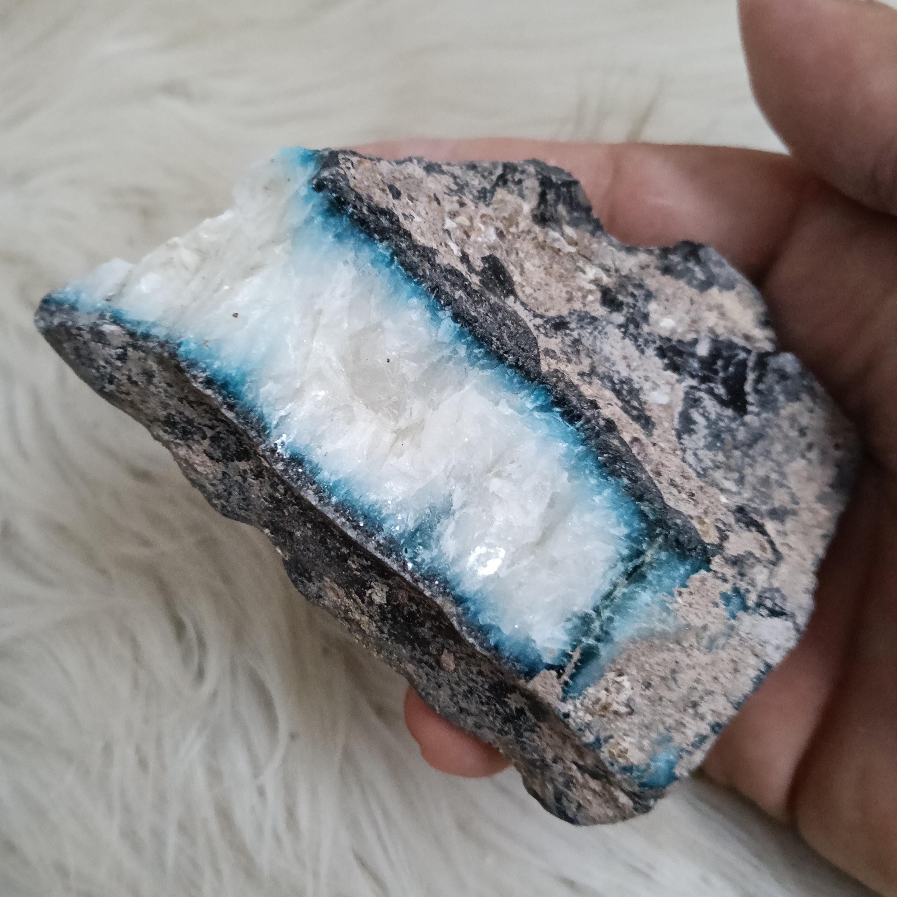 354 gr Blue Ice Glacierite Rare Mineral Specimen High End Jewelry Making,Blue Ice Crystal,Stone Rough Raw Gemstone 19
