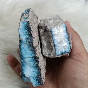 790 gr Blue Ice Glacierite Rare Mineral Specimen High End Jewelry Making,Blue Ice Crystal,Stone Rough Raw Gemstone 3