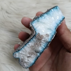 374 gr Blue Ice Glacierite Rare Mineral Specimen High End Jewelry Making,Blue Ice Crystal,Stone Rough Raw Gemstone 10