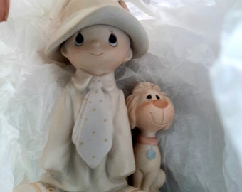 Precious Moments Sam Butcher Enesco Vintage 1980 "To A Special Dad" NIB Orig Box Tags Pkg Artist SIgned Jonathan & David