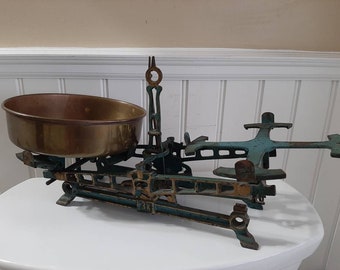 Vintage Metal and Cast Iron Detecto Counter Scale