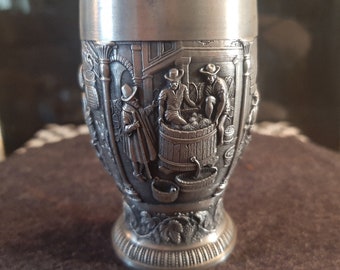 SKS Zinn 95% Pewter Small Goblet Toothpick Holder West Germany SKS Design