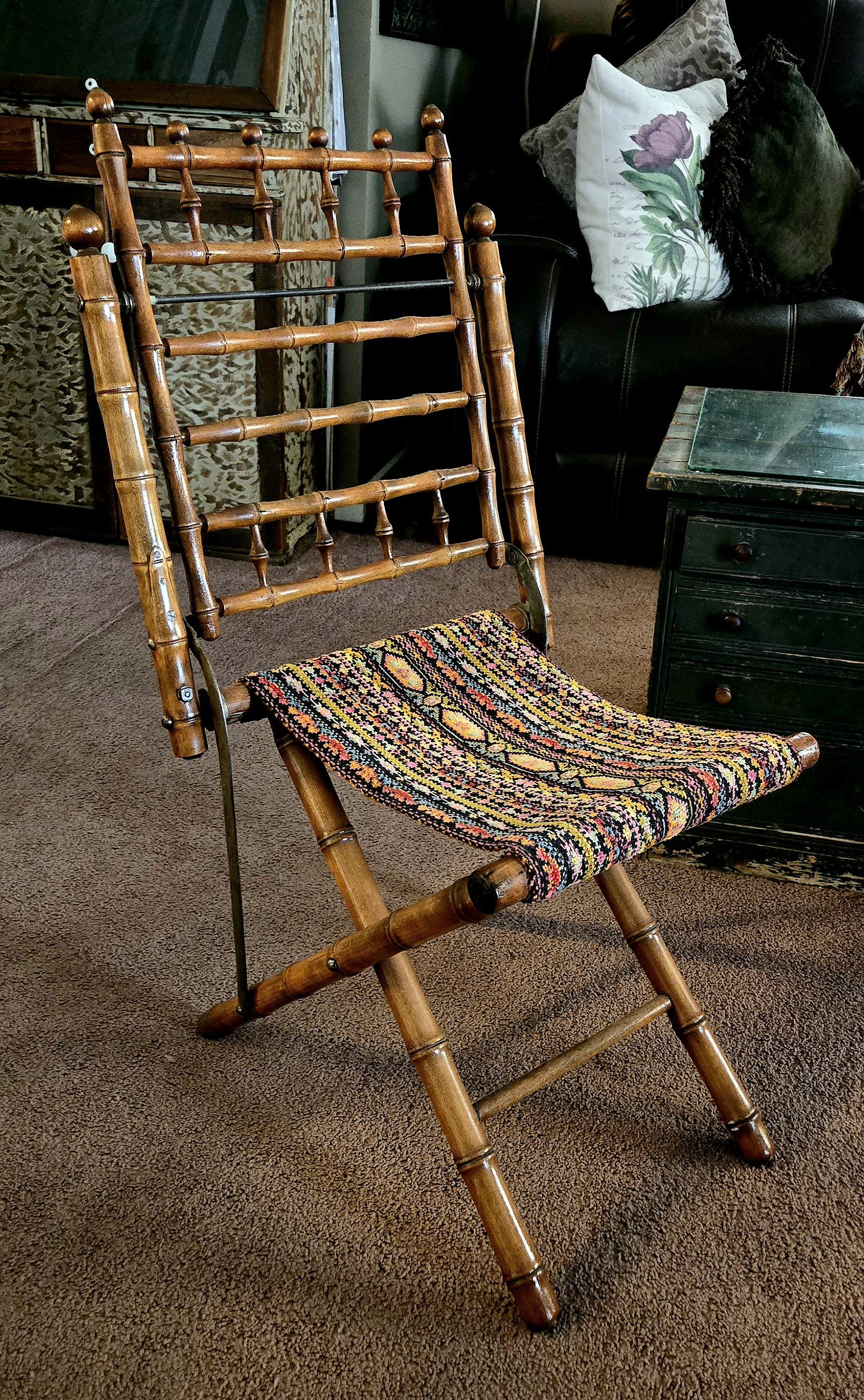 Antique wooden folding chair - Etsy 日本