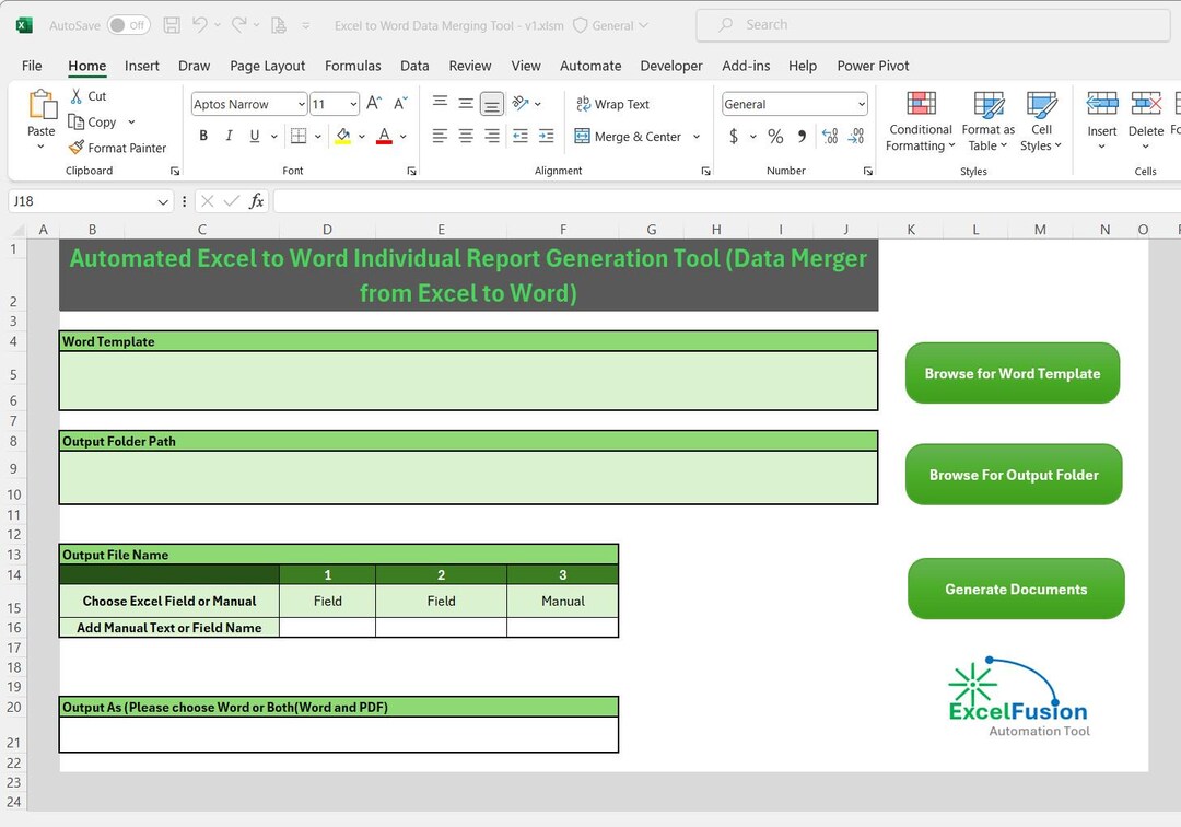 Letter Generating Using Automated Excel Tool, Data Merging Into Word ...