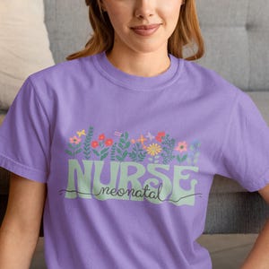 NICU Nurse Floral Shirt: Neonatal Intensive Care Unit