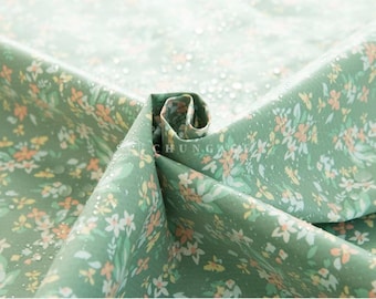 Waterproof Fabric | “Ophelia” Floral Print 100% Cotton with TPU Lamination, 110cm (43”) Wide, Made in Korea by the Yard (TPU-992115)