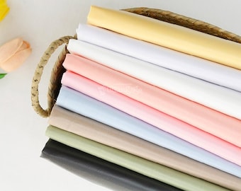 Waterproof Fabric | 9 Colors T/C Cotton Blend Plain Fabric with TPU Lamination, 110cm (43”) Wide, Made in Korea by the Yard (TPU-985934)