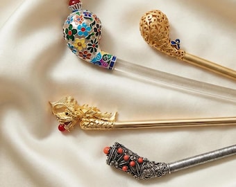 3番目のピンヨ韓国伝統のピンヨヘアピン - アンティークスタイルのアジアのヘアアクセサリー