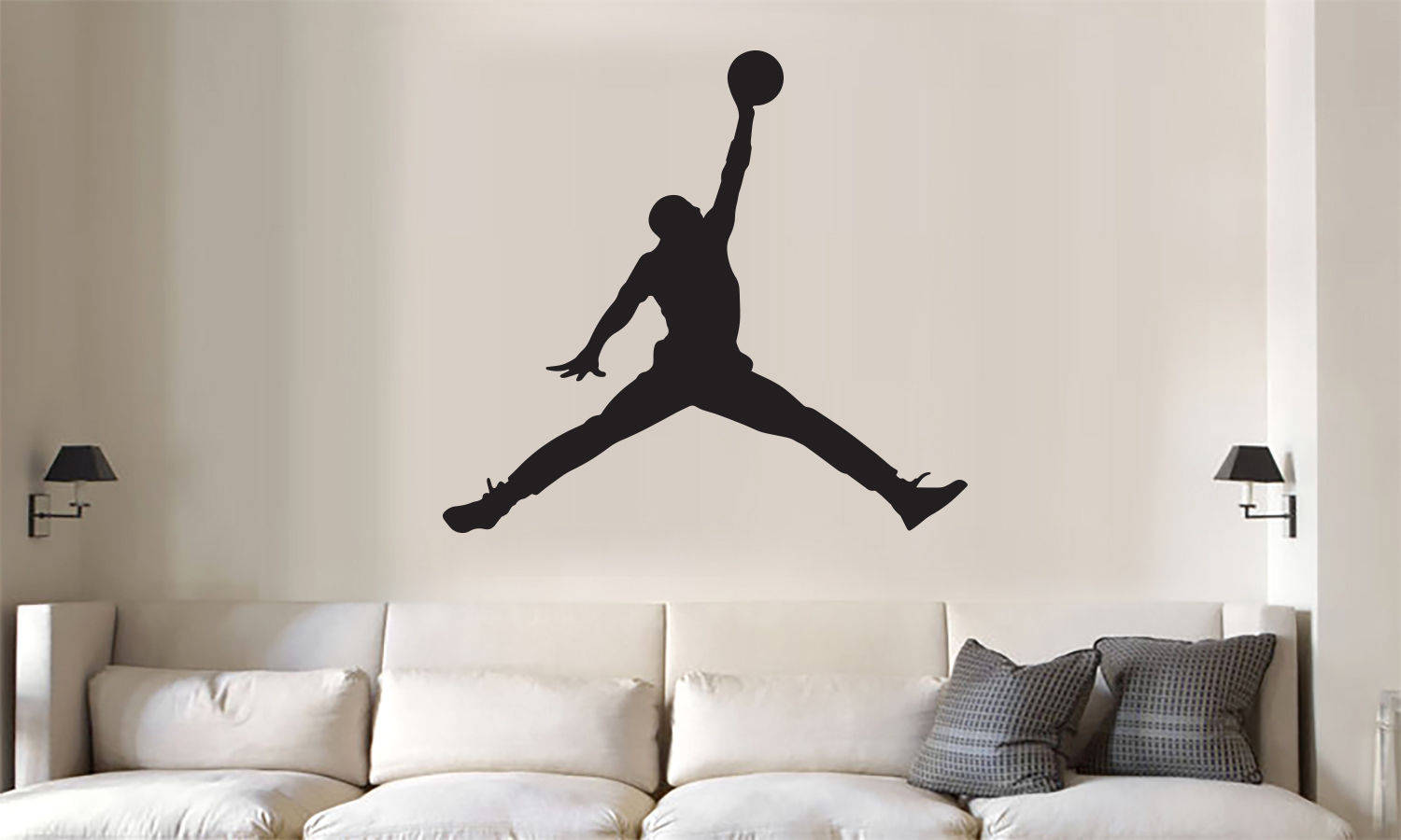 Nike Swoosh Drip Wall Decal Art Sports Basketball Decor Sticker