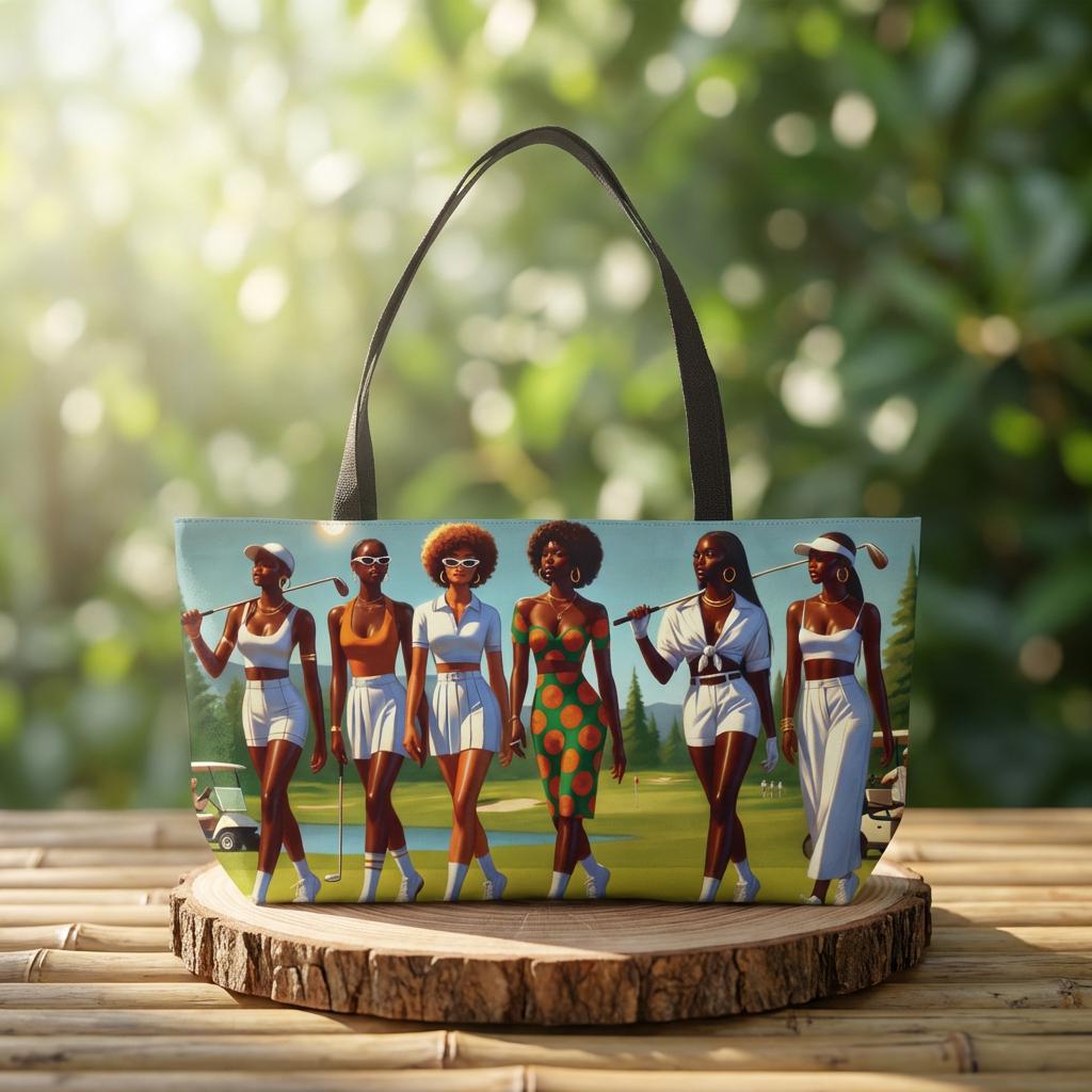 40 Retro Tote Bags: The Ultimate Fashion Accessory 28 Retro Golf Divas Weekender Tote Bag. 70s Afro Chic