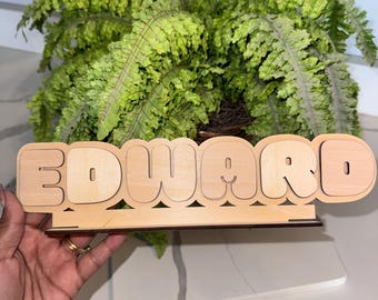 Kit de manualidades con letreros de madera personalizados para pintar