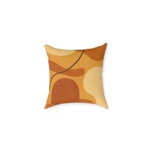 Abstract Decor Pillow: Modern Poly Canvas Cushion