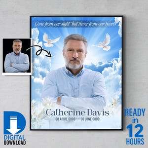 Heartwarming Memorial Picture Editing, Add Deceased Loved Ones to Photo, Memorial Welcome Sign, Remembrance Gift, Portrait of Loved Ones