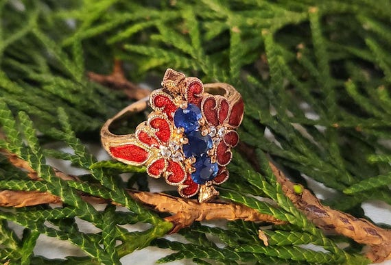 Generations 1912 Sterling Silver Kanchanaburi Sap… - image 1