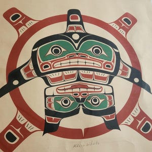Jerry Smith Limited Edition Killer Whale Screenprint - Vintage Pacific Northwest Indigenous Art