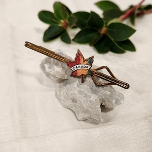 Barre De Cravate Vintage 'Canada Maple Leaf' (Feuille D'Érable) - Occasion